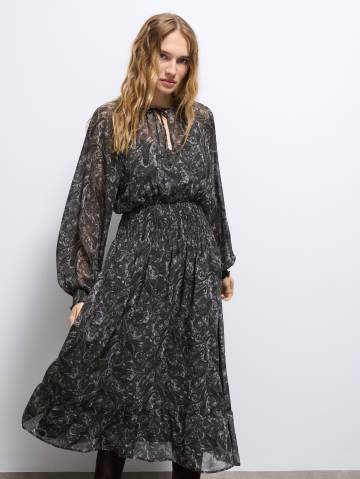 Mohito - Шифонова максі сукня - зелений - 42