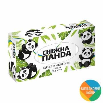 Бумажные салфетки Сніжна Панда 2-слойные, в коробке, 150 шт