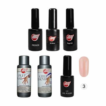 Стартовый набор для покрытия гель-лаком My Nail 2021 3 UV, 6 единиц Стартовый набор для покрытия гель-лаком My Nail 2021 3 UV, 6 единиц