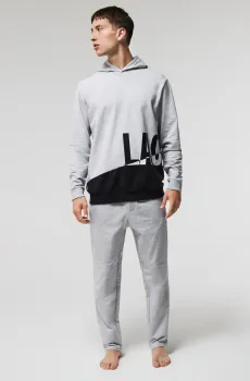 Мужская серая толстовка Серый M Lacoste SH8024EJ7