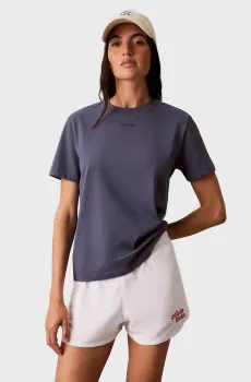 Женская синяя футболка SS 20s CLASSIC LOGO Синий M Calvin Klein LV147C857G
