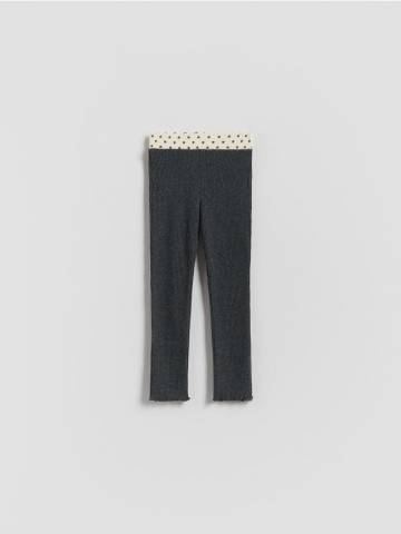 Reserved - Штани з декоративною вставкою - чорний - 870FF-99M