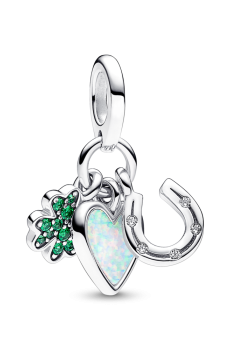 Намистина "Чотирилиста конюшина, сердечко та потрійна підкова"