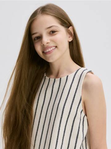 Reserved - В’язаний топ на бретельках - різнобарвний - 929EK-MLC