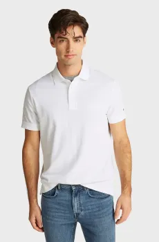 Мужское белое поло TONAL MONOTYPE Белый M Tommy Hilfiger MW0MW38456