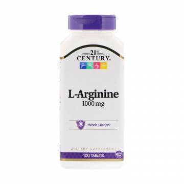 L-Аргінін 21st Century L-Arginine 1000 мг, 100 таблеток L-Аргінін 21st Century L-Arginine 1000 мг, 100 таблеток