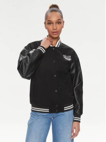 Vans Куртка бомбер Varsity Club Bomber VN000GJR Чорний Regular Fit Vans Куртка бомбер Varsity Club Bomber VN000GJR Чорний Regular Fit