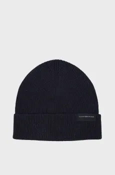 Мужская темно-синяя шапка UPTOWN Синий ONESIZE Tommy Hilfiger AM0AM11483