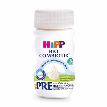 Детская жидкая молочная смесь HiPP Bio Combiotic Pre, от рождения, 90 мл Детская жидкая молочная смесь HiPP Bio Combiotic Pre, от рождения, 90 мл