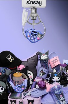 Брелок з калькулятором Kuromi - фіолетовий