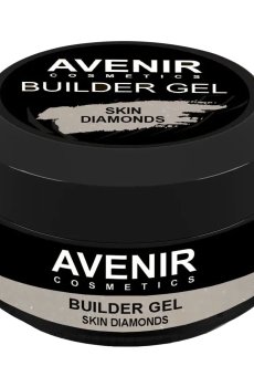 Гель для наращивания ногтей Avenir Cosmetics Pro Skin Diamonds с шиммером, 15 мл