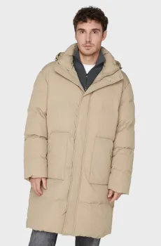 Мужской бежевый пуховик Бежевый M PRPY PMOUTSKF0018