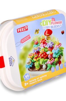 Детский конструктор FEELO TOYS Солнечные цветочки, 95 деталей, от 3 лет (FL3100)