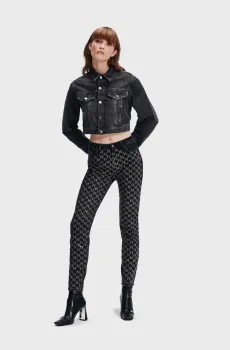 Женские черные джинсы Черный 26 Karl Lagerfeld 236W1102