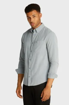 Мужская голубая вельветовая рубашка Голубой M Tommy Jeans DM0DM20672