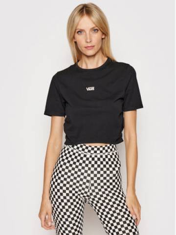 Vans Футболка Shea Rouched VN0A4PP7 Чорний Regular Fit Vans Футболка Shea Rouched VN0A4PP7 Чорний Regular Fit