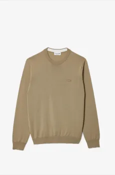Мужской бежевый свитер Бежевый S Lacoste AH1969CB8