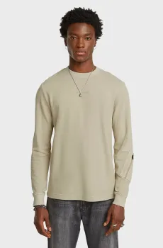 Мужской бежевый свитшот Overdyed Бежевый S G-Star RAW D25966,D895