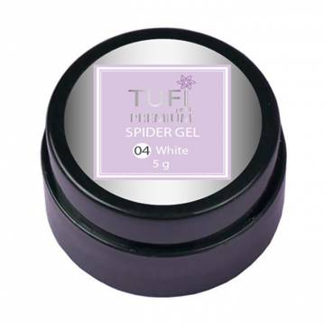 Гель-паутинка для ногтей Tufi Profi Premium Spider Gel 04 White, 5 г Гель-паутинка для ногтей Tufi Profi Premium Spider Gel 04 White, 5 г