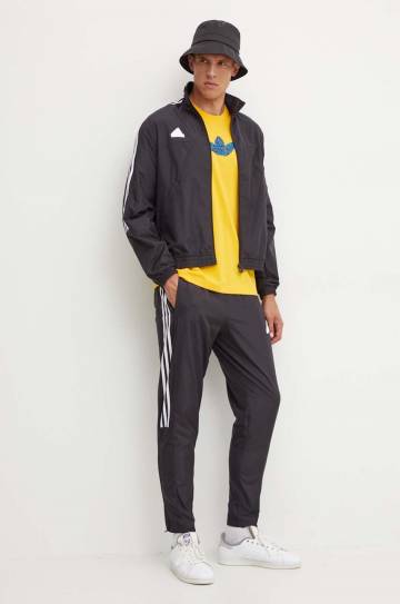 Хлопковая футболка adidas Originals мужская цвет жёлтый с принтом IZ2572 Хлопковая футболка adidas Originals мужская цвет жёлтый с принтом IZ2572