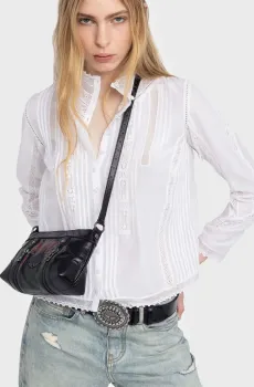 Женская белая блуза Tano Белый S ZADIG&VOLTAIRE WWSH02235_JUDO