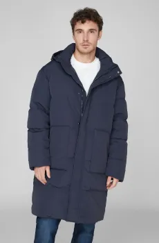 Мужской темно-синий пуховик Синий S PRPY PMOUTSKF0018