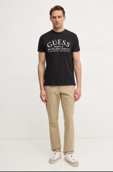 Хлопковая футболка Guess