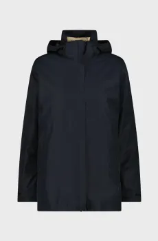 Женская черная парка 2в1 ZIP HOOD DETACHABL Черный 34 CMP 35K3796D-U901