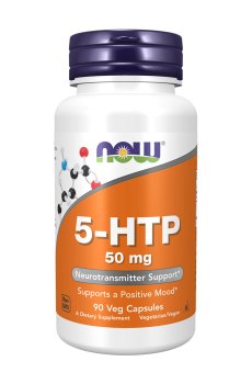 Гидрокситриптофан NOW foods 5-HTP 50 мг, 90 капсул