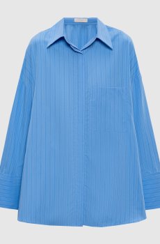 Голубая рубашка Clemente в полоску