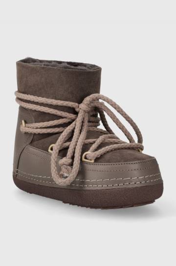 Детские замшевые сапоги Inuikii цвет коричневый