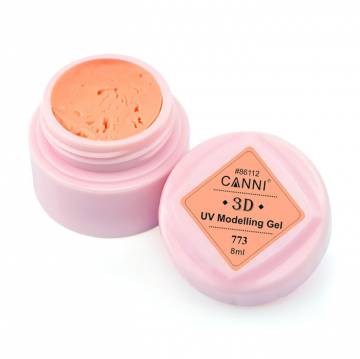 Гель-пластилин для ногтей Canni 3D UV Modelling Gel 773 светло-оранжевый, 8 мл Гель-пластилин для ногтей Canni 3D UV Modelling Gel 773 светло-оранжевый, 8 мл