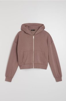 Худі на блискавці - кавовий