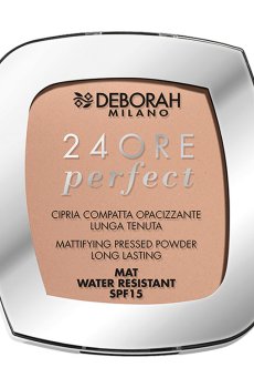 Уценка! Устойчивая компактная пудра для лица Deborah 24Ore Perfect Compact Powder SPF 15, 04 Beige, 9 г