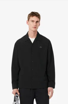 Мужская черная рубашка Черный 42 Lacoste CH9140031