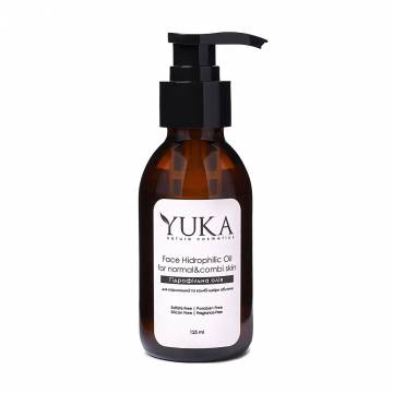 Гидрофильные масла для очистки лица Yuka Face Hydrophilic Oil для нормальной и комбинированной кожи, 125 мл Гидрофильные масла для очистки лица Yuka Face Hydrophilic Oil для нормальной и комбинированной кожи, 125 мл