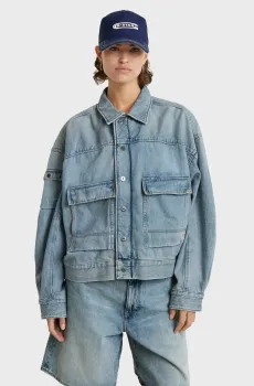 Женская голубая джинсовая куртка Drifter Utility Голубой M G-Star RAW D24942,D436