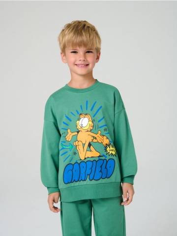 Блузка з принтом Garfield - зелений Блузка з принтом Garfield - зелений