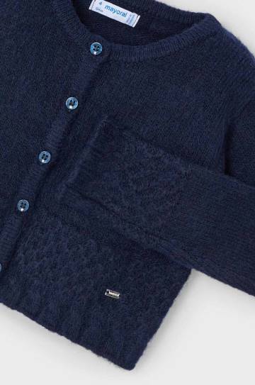 Детский свитер с примесью шерсти Mayoral цвет синий 4361