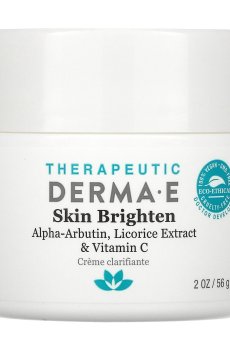 Осветляющий крем для лица Derma E Skin Brighten с витамином Е и цинком, 56 г