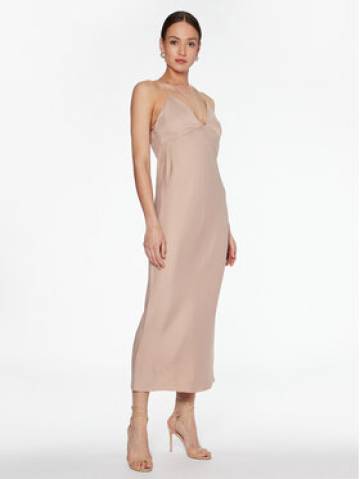 Calvin Klein Коктейльна сукня K20K205027 Бежевий Slim Fit Calvin Klein Коктейльна сукня K20K205027 Бежевий Slim Fit