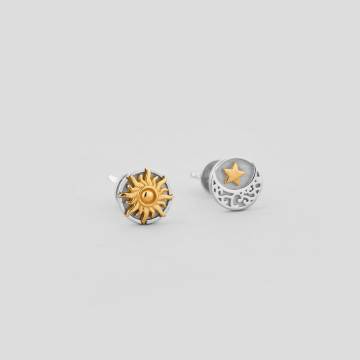 Серебряные серьги с позолотой Minimal 20761 Серебряные серьги с позолотой Minimal 20761