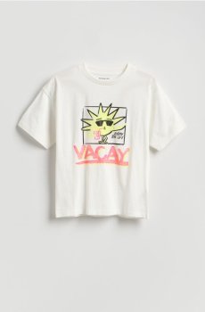Reserved - Футболка з принтом - кремовий - 969IS-01X
