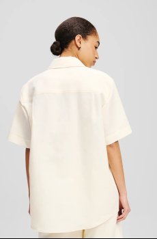 Льняная рубашка Karl Lagerfeld