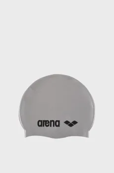 Детская серая шапочка для плавания CLASSIC SILICONE JR Серый ONESIZE Arena 91670-051