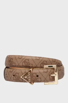 Женский бежевый ремень с узором Бежевый M Guess BW9291.P5425;LTL