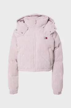Женский розовый вельветовый пуховик TJW WASHED CORD CRP ALASKA Розовый L Tommy Jeans DW0DW18297