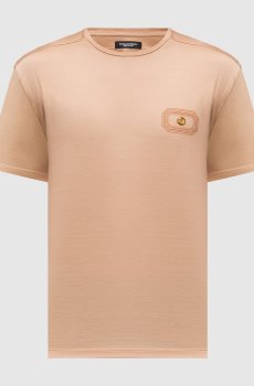 Коричневая футболка с логотипом