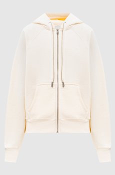 Спортивная куртка цвета айвори с эмблемой