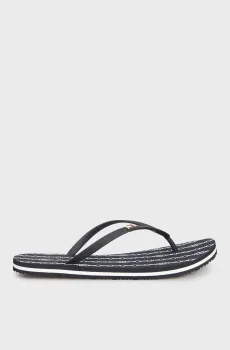 Женские темно-синие вьетнамки с узором TH STRIPES WEDGE BEACH SANDAL Синий 36 Tommy Hilfiger FW0FW08518